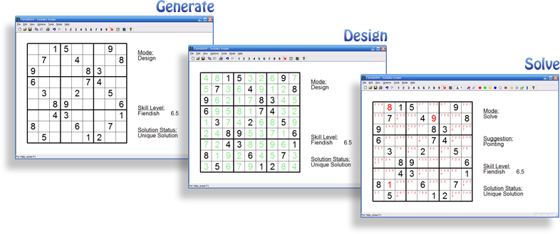 sudoku snake screen shots